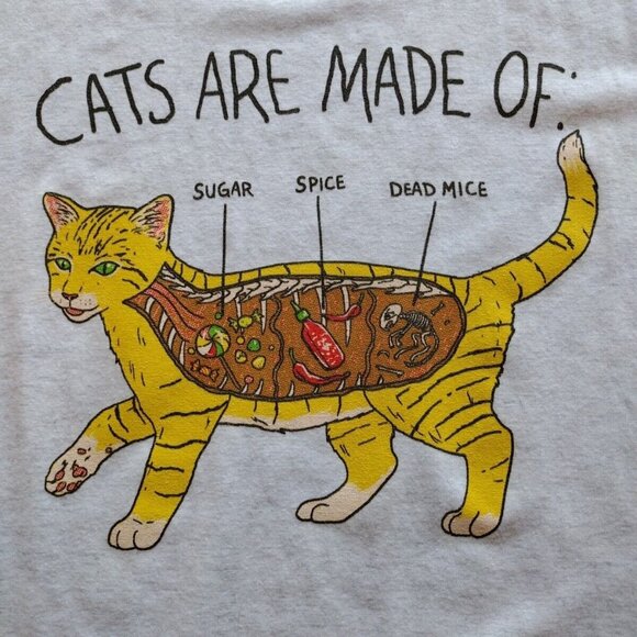 Cat Shirt Womens XL Short Sleeve Next Level Apparel Funny Casual - Picture 5 of 11